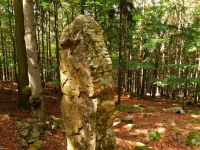 Velký Blaník - Vztyčený kámen 60 metrů od Veřejové skály