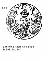 Zden�k z Ro�mit�lu 1434