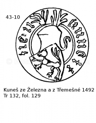 Kune� ze �elezna a z T�eme�n� 1492