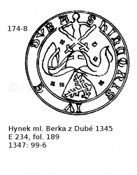 Hynek ml. Berka z Dub� 1345