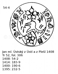 Jan ml. �stsk� z �st� a z Ple�� 1408