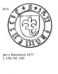 Jan z Kamenice 1477