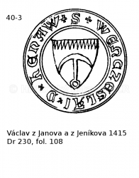 V�clav z Janova a z Jen�kova 1415