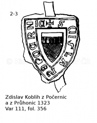 Zdislav Koblih z Počernic a z Průhonic 1323