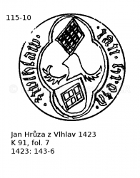 Jan Hr�za z Vlhlav 1423