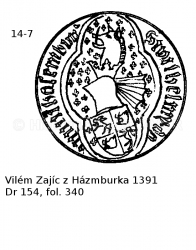 Vil�m Zaj�c z H�zmburka 1391