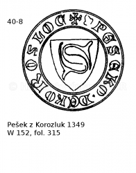 Pe�ek z Korozluk 1349