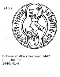 Bohu� Kostka z Postupic 1442