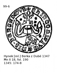 Hynek ml. Berka z Dub� 1347