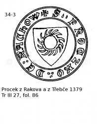 Procek z Rakova a z T�eb�e 1379