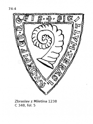 Zbraslav z Milet�na 1238