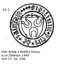 Petr Krtek z Bo��ho Domu a ze Z�le�an 1440