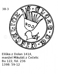 Eli�ka z Dolan, man�el Mikul� z �e�elic 1414