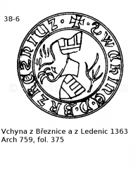 Vchyna z B�eznice a z Ledenic 1363