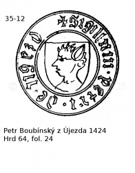 Petr Boub�nsk� z �jezda 1424