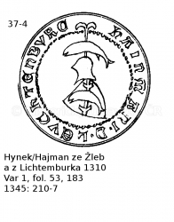 Hynek/Hajman ze �leb a z Lichtenburka 1310