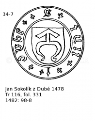 Jan Sokol�k z Dub� 1478