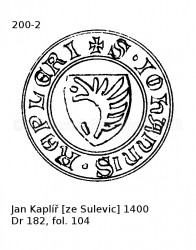 Jan Kapl�� ze Sulevic 1400