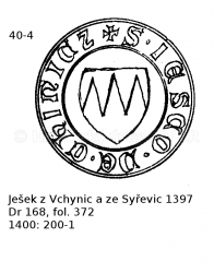 Je�ek z Vchynic a ze Sy�evic 1397