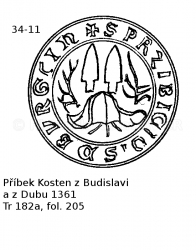 P��bek Kosten z Budislavi a z Dubu 1361