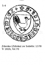 Zdenka/Zdinka ze Sobtic 1378