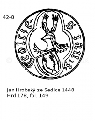 Jan Hrobsk� ze Sedlce 1448