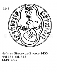 He�man Sirotek ze Zhorce 1455