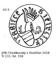 Ji��k Chvalkovsk� z Hust��an 1418