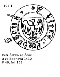Petr �abka ze ���ru a ze Zbohova 1410