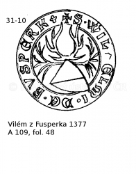 Vil�m z Fusperka  1377