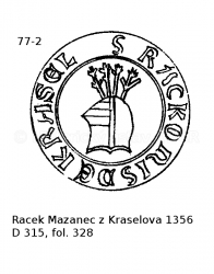 Racek Mazanec z Kraselova 1356