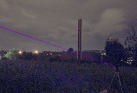 Výkonný laser, test v terénu - Zvýšené zesvětlení obrazu
